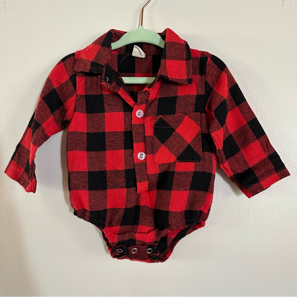 Buffalo Plaid Baby Onsie